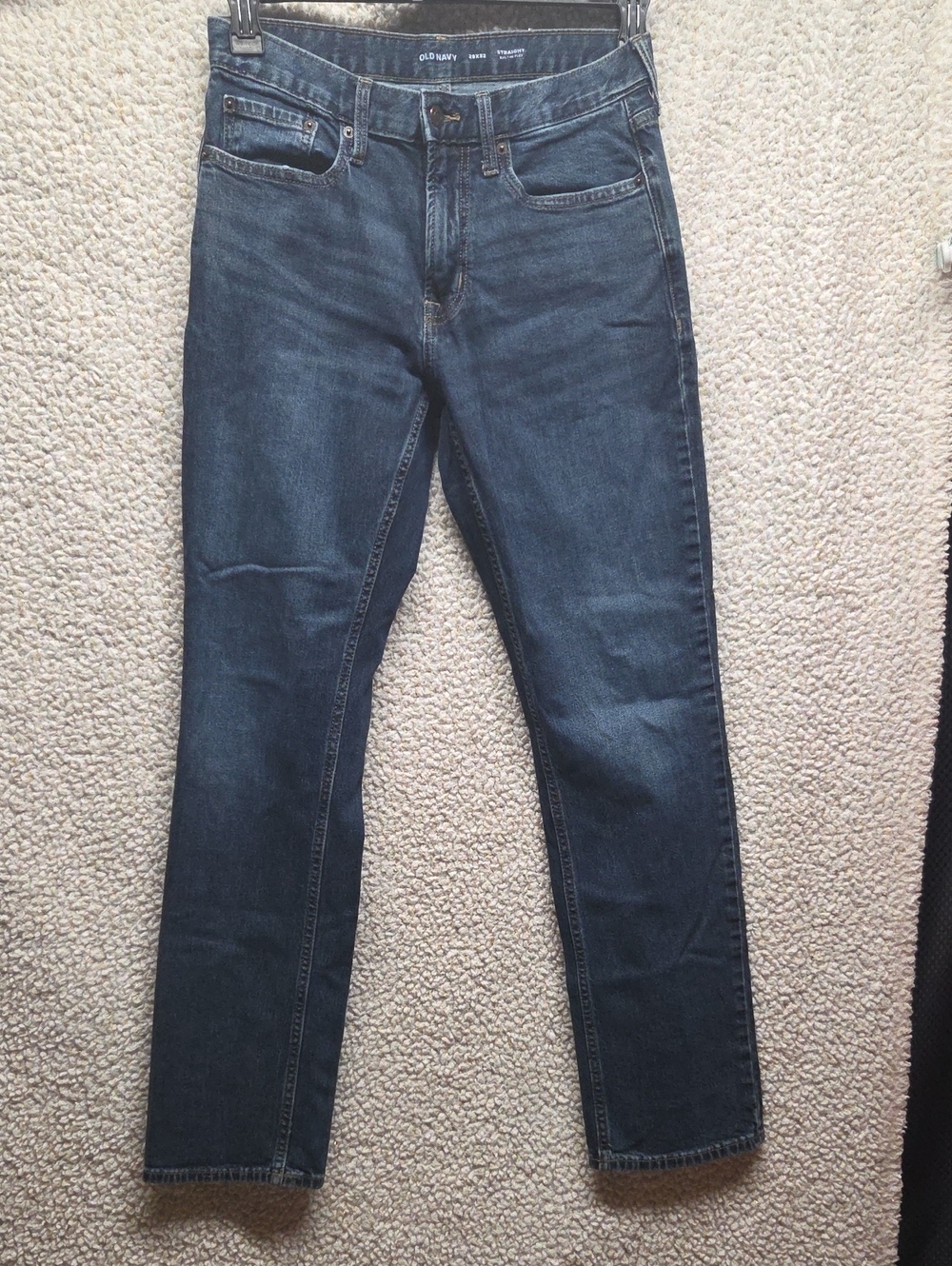 Old Navy Men’s Slim Straight Jeans - Dark Indigo Blue